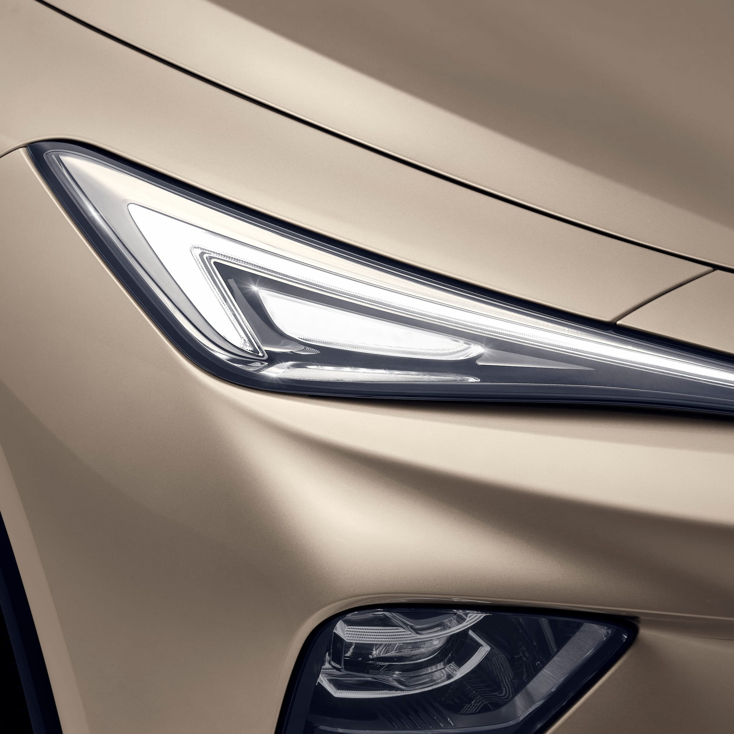 Front-headlight square