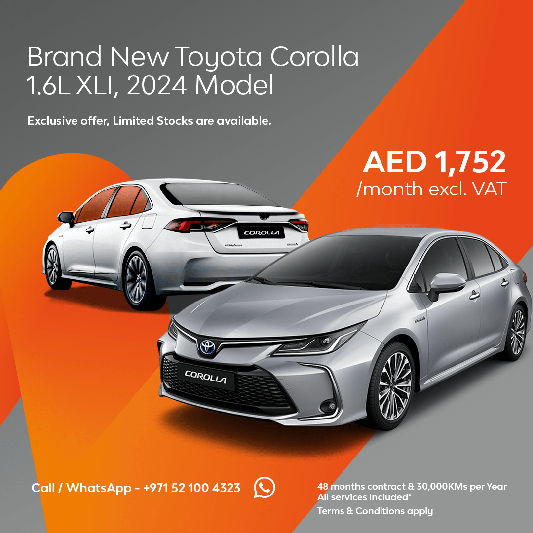 Toyota Corolla Business Lease Offer | LeasePlan United Arab Emirates