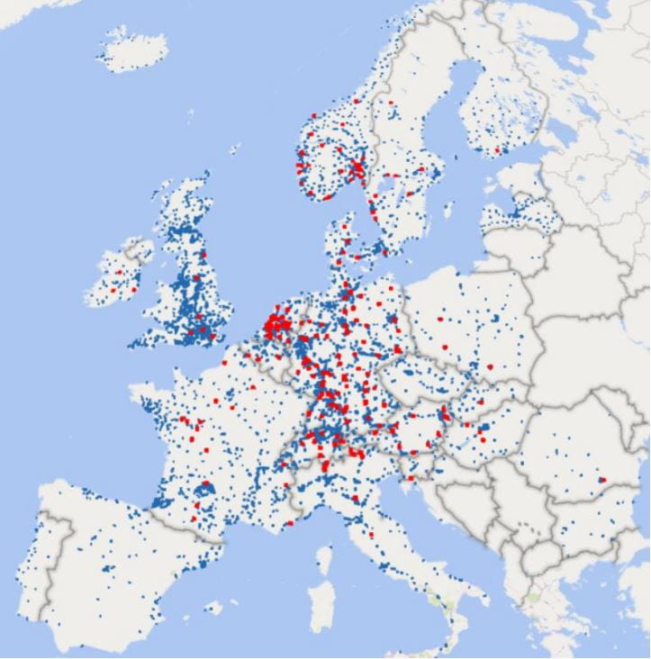 Ladeinfrastruktur in Europa