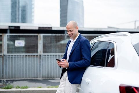 Man on phone