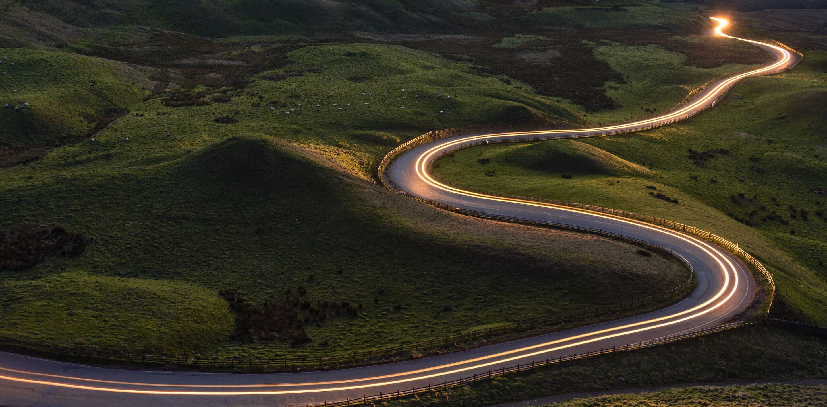 Road in hills