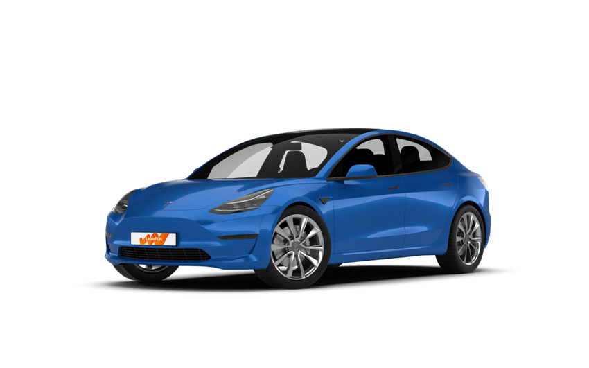 tesla 3 blue