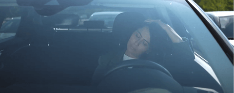 Traffic jam video image