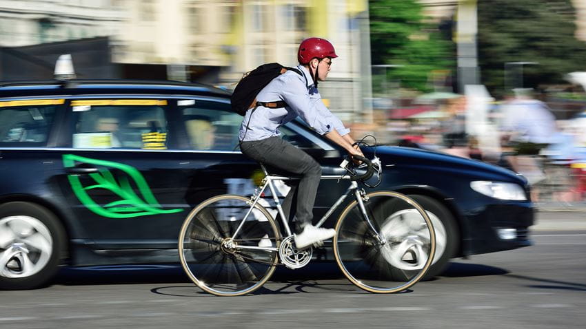 Stille elektrische auto