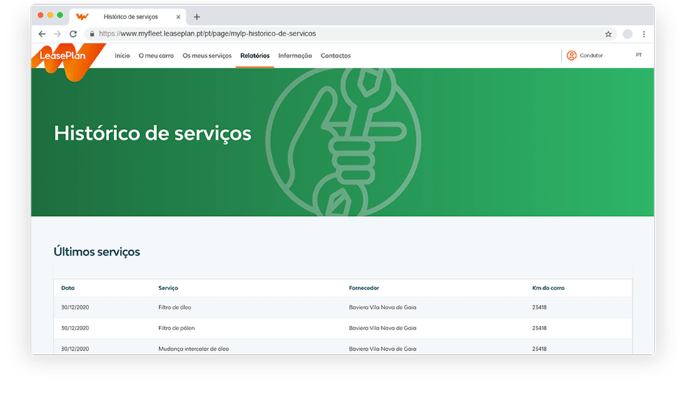 Consulte informação rápida em relatórios
