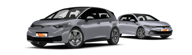 VW golf and id3