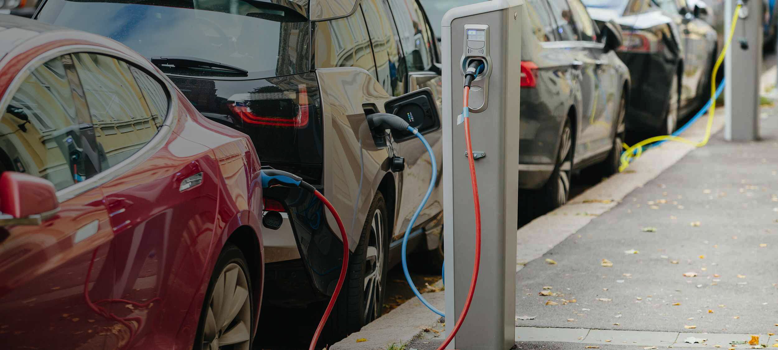 Car charging on the street