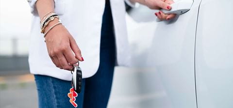 woman with key in hand 1
