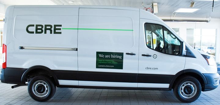 CBRE van